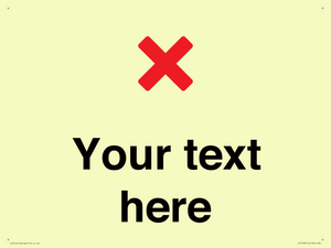 Custom plain background, red cross sign